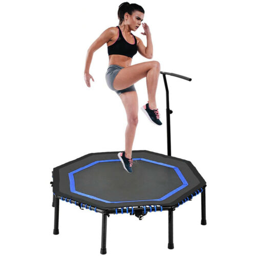 Foldable Fitness Trampoline Exercise Mini Rebounder Indoor Home Cardio Trainer 1