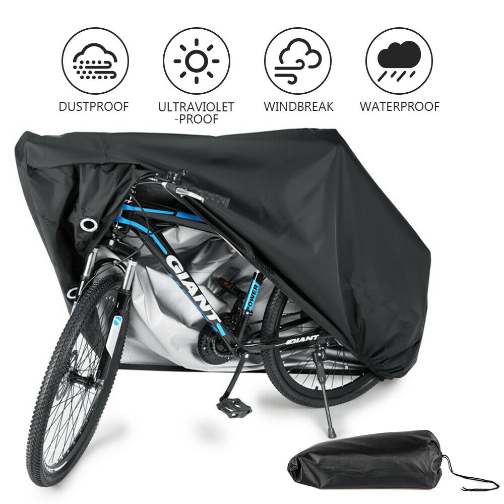Waterproof & Anti-UV Pro Bike Cover for Outdoor Bicycle Storage XL 1-2 Large 1 XXL 2-3 Bikes Protection from All Weather Conditions for Mountain & Road Bikes Heavy Duty Ripstop Material 